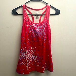 Fila hot pink workout or tennis top